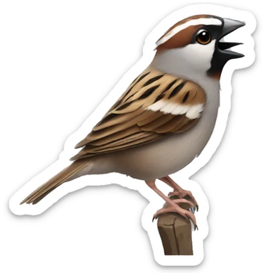 sparrow drunk sticker