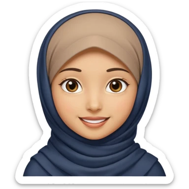 Muslim girl sticker