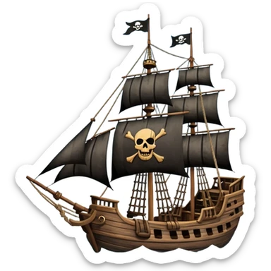 pirate ships sticker