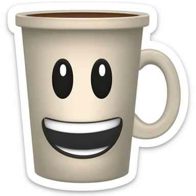 Coffee with emoji sticker