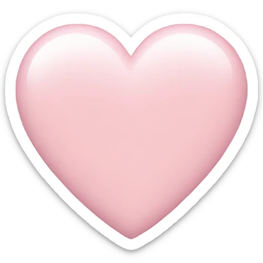 Light pink heart sticker