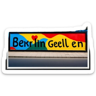 East side gallery of berlin  sticker