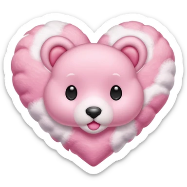 Paw heart sticker