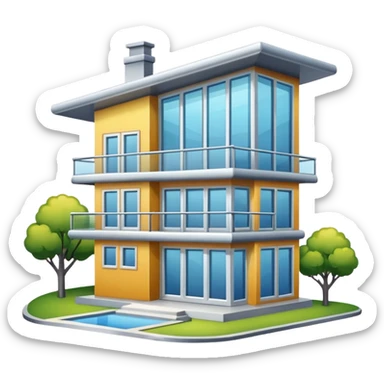 House made from the 2000s era sticker