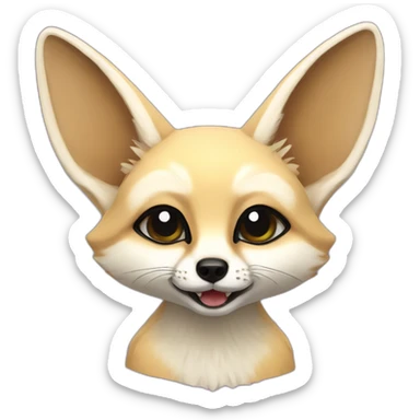 Fennec Fox DJ sticker