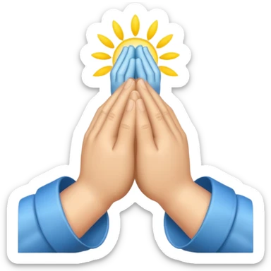 praying hands sticker