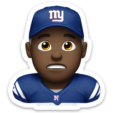  NY Giant crying  sticker