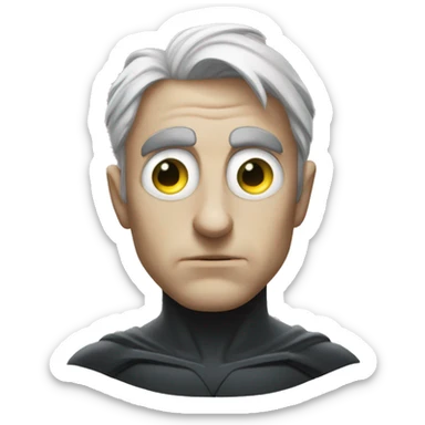 dc comics batman white eyes sticker