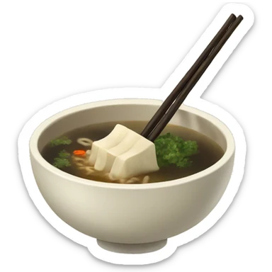 Japanese miso soup sticker