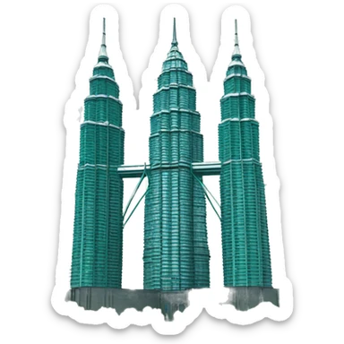 petronas twin tower sticker