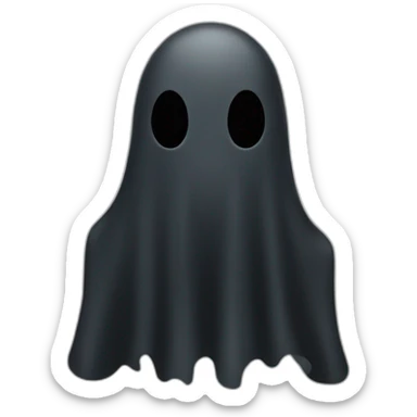 Black-ghost sticker