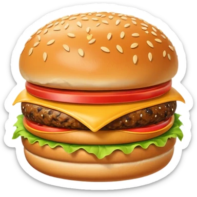 burger bun sticker