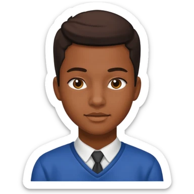 American black highschool student sticker