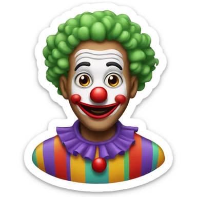 poopy clown sticker