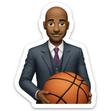 Oppenheimer balling basketball  sticker