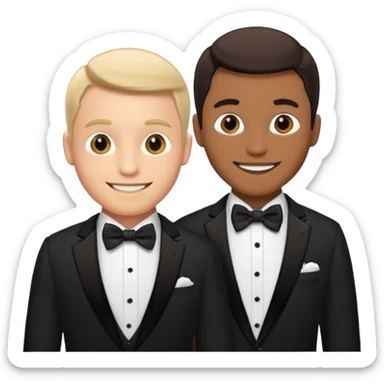Wedding two men sticker