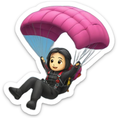Wei wuxian goes skydiving sticker