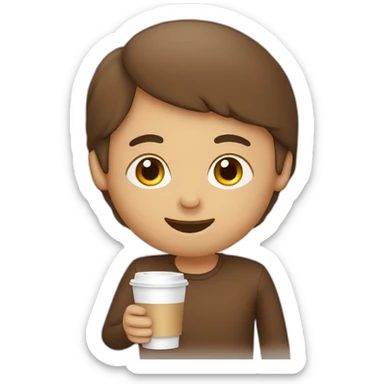 buying a cappucino sticker