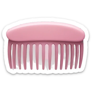 pastel pink round comb sticker