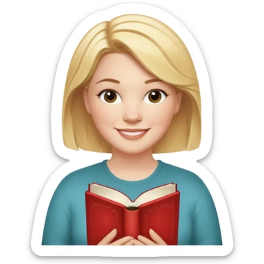 generate an ios genmoji of COLLEEN HOOVER "IT ENDS WITH US" book sticker