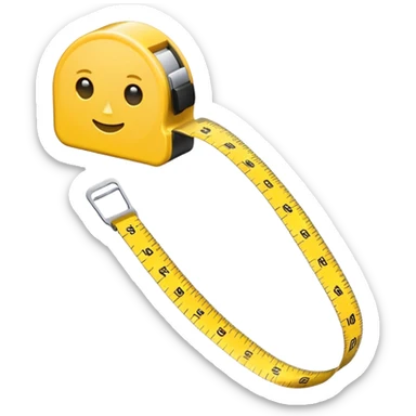 measuring-tape sticker