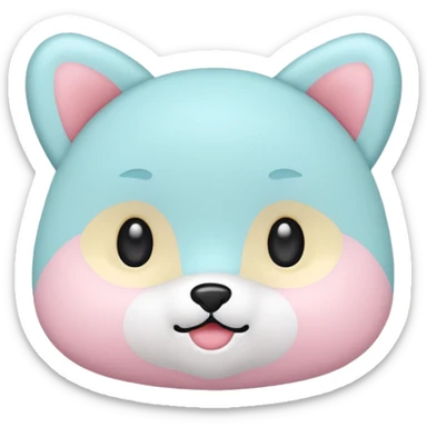 Create a cute, small 3D sticker in a realistic digital illustration style, with soft textures and pastel colors. Object
 sticker
