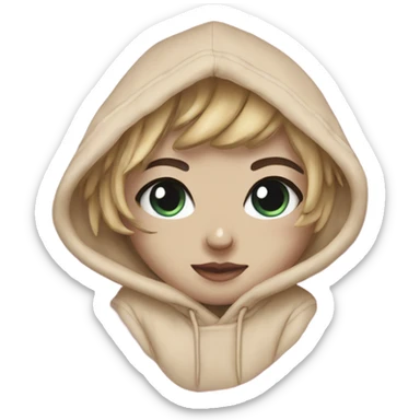Cute aesthetic hoodie sticker