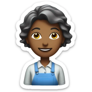 cleaning lady  sticker