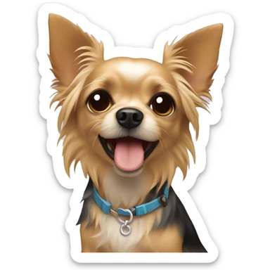 Chihuahua Yorkie mix dog sticker