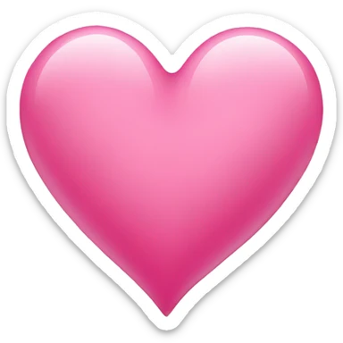 corazón rosa sticker