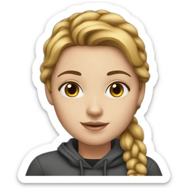 whitegirl-with-cat-black sticker