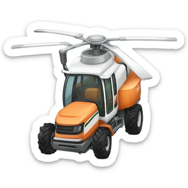 Agricultural chopper sticker