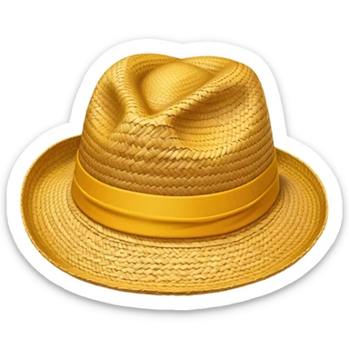 Straw hat from One Piece anime sticker