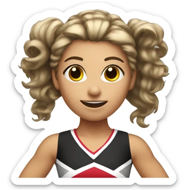 Cheerleader sticker