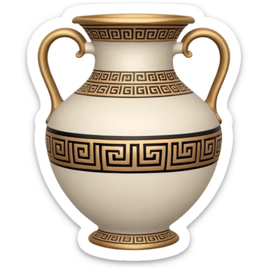 white ancient greece sticker