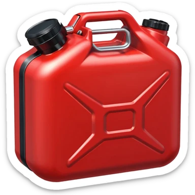 2d red gas can ios emoji black lid sticker