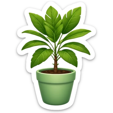 potted plant sticker