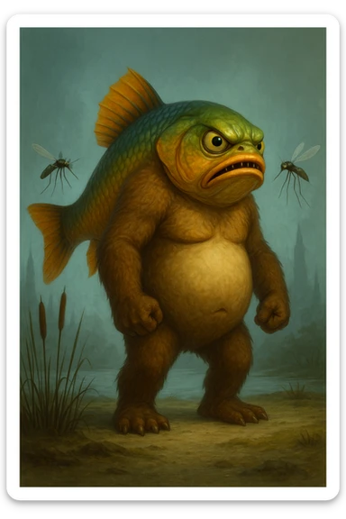 Change the expression to angry, keeping the original colors and all other details the same. sticker