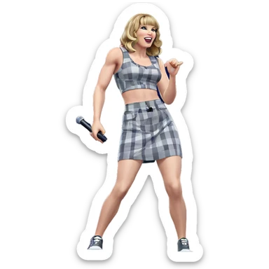 solo performance with stage lights sticker