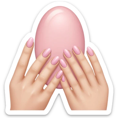 Light pink nails  sticker