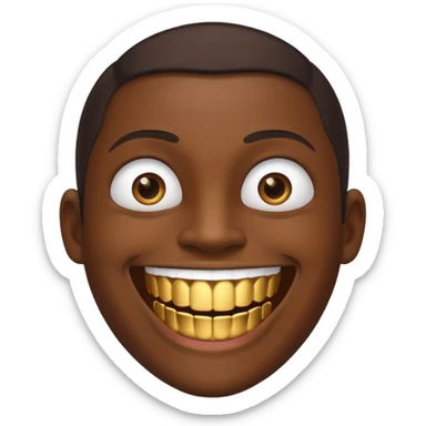 heres what you would look like if you were black or chinese sticker