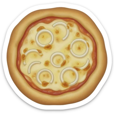 Onion pizza with A LOT OF ONION sticker
