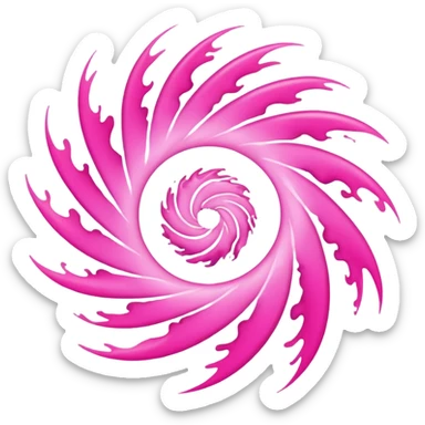 Pink reaction  sticker