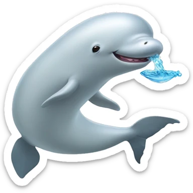 Beluga with seal sticker