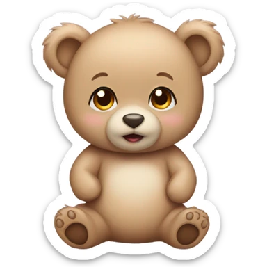 Baby bear sticker