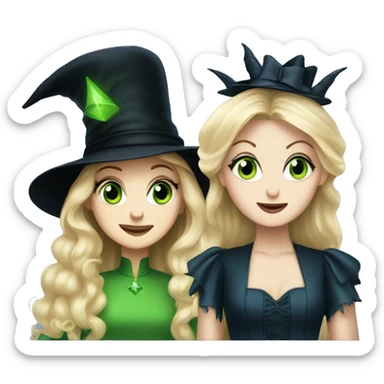 Elphaba and glinda sticker