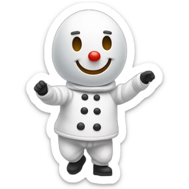 Bonhomme qui faiq un dab sticker