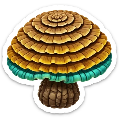 Turkey Tail happy sticker