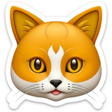 Bir siyah kedi gözleri yeşil ve oturuyor sticker