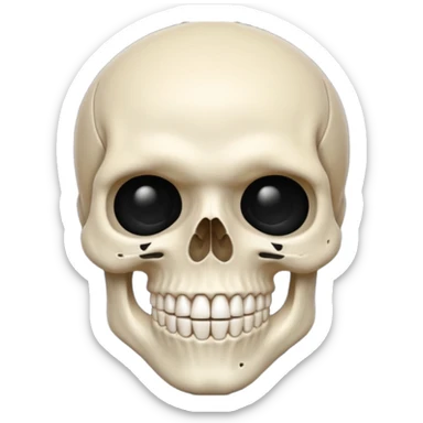 Pregnant skull man emoji sticker
